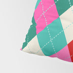 Retro Christmas Knitted Argyle Jumper 1. Pillow Sham Gallery Image 4