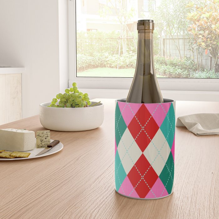 Retro Christmas Knitted Argyle Jumper 1. Wine Chiller Gallery Image 4