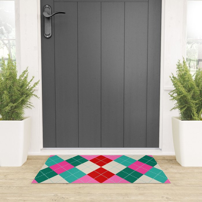 Retro Christmas Knitted Argyle Jumper 1. Welcome Mat Gallery Image 3