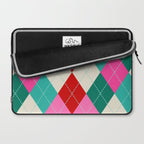 Retro Christmas Knitted Argyle Jumper 1. Laptop Sleeve Gallery Image 2