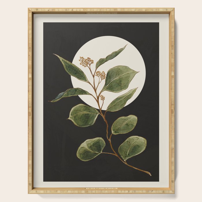 Beautiful Plant Leaves 1 Serving Tray Gallery Image 1