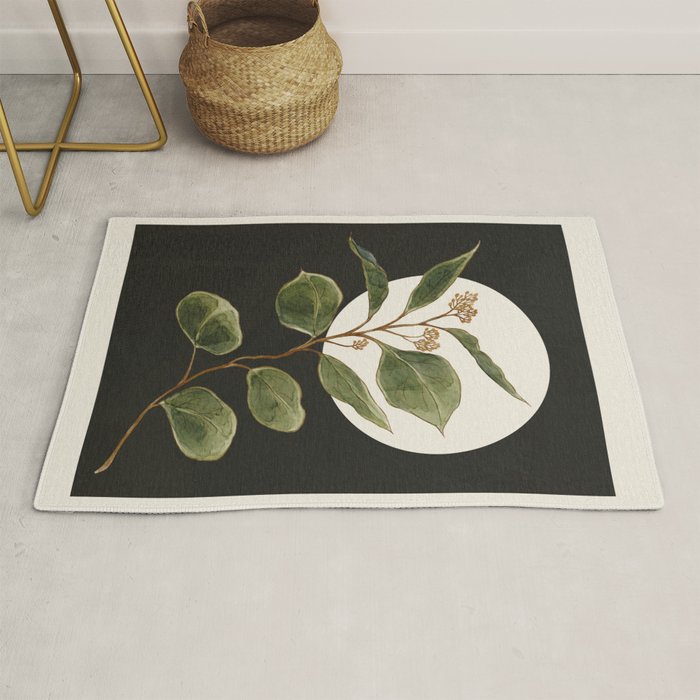 Beautiful Plant Leaves 1 Rug Gallery Image 1