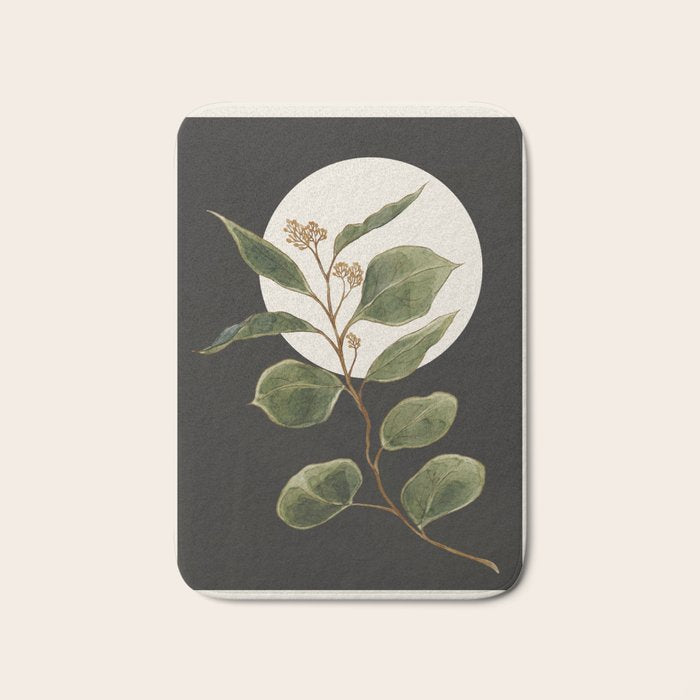Beautiful Plant Leaves 1 Bath Mat Gallery Image 1