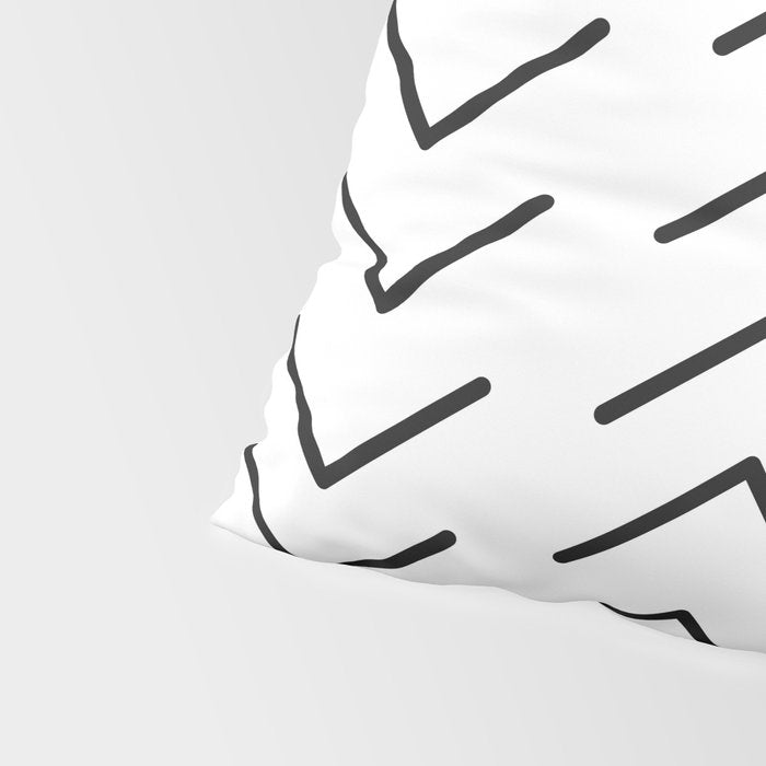 Mudcloth Black and White Pillow Sham Gallery Image 4