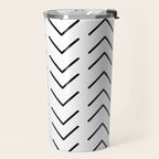 Mudcloth Black and White Travel Mug Gallery Image 2