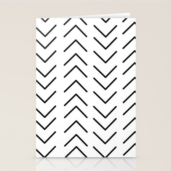 Mudcloth Black and White Stationery Card Gallery Image 2
