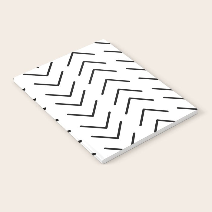 Mudcloth Black and White Notebook Gallery Image 2