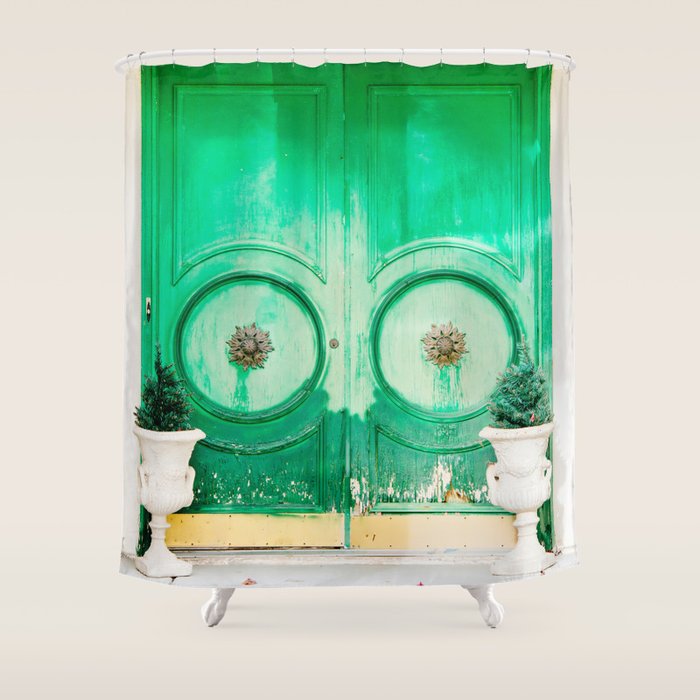 Cali Rustic - Palm Springs Architecture Photography Shower Curtain Gallery Image 1