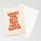 Whats The Best That Could Happen in Peach Fuzz Stationery Card Gallery Image 2