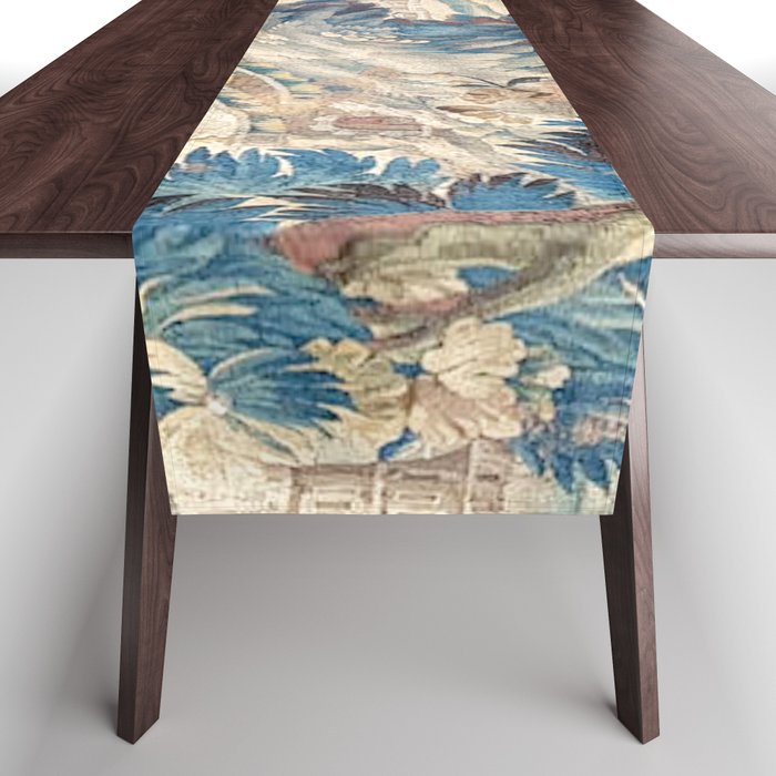 Antique 18th Century Chinoiserie Temple Aubusson Tapestry Table Runner Gallery Image 1
