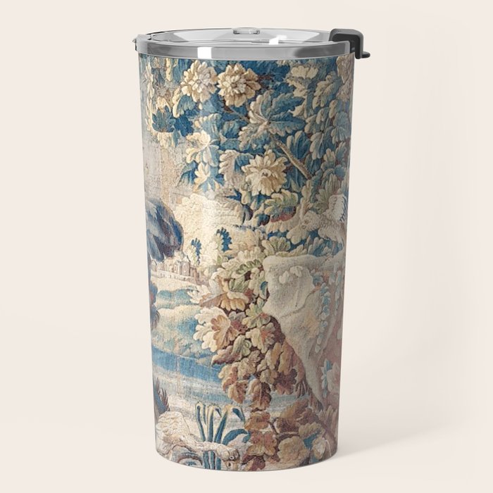 Antique 18th Century Chinoiserie Temple Aubusson Tapestry Travel Mug Gallery Image 2