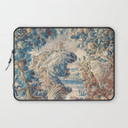 Antique 18th Century Chinoiserie Temple Aubusson Tapestry Laptop Sleeve Gallery Image 1