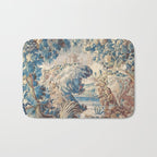 Antique 18th Century Chinoiserie Temple Aubusson Tapestry Bath Mat Gallery Image 1