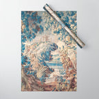 Antique 18th Century Chinoiserie Temple Aubusson Tapestry Wrapping Paper Gallery Image 1