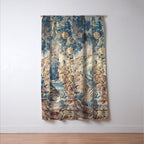 Antique 18th Century Chinoiserie Temple Aubusson Tapestry Window Curtain Gallery Image 3