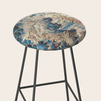 Antique 18th Century Chinoiserie Temple Aubusson Tapestry Stool Gallery Image 2