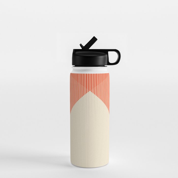 Cecilia Shapes III - Bright Red Water Bottle Gallery Image 1