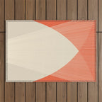 Cecilia Shapes III - Bright Red Outdoor Rug Gallery Image 1