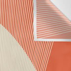 Cecilia Shapes III - Bright Red Wall Tapestry Gallery Image 3