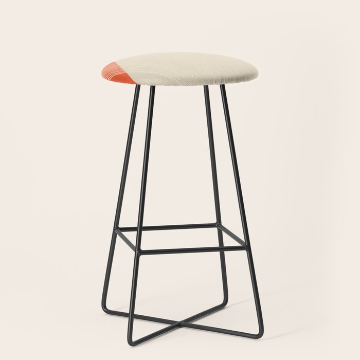 Cecilia Shapes III - Bright Red Stool Gallery Image 1
