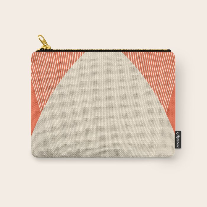 Cecilia Shapes III - Bright Red Carry All Pouch Gallery Image 1