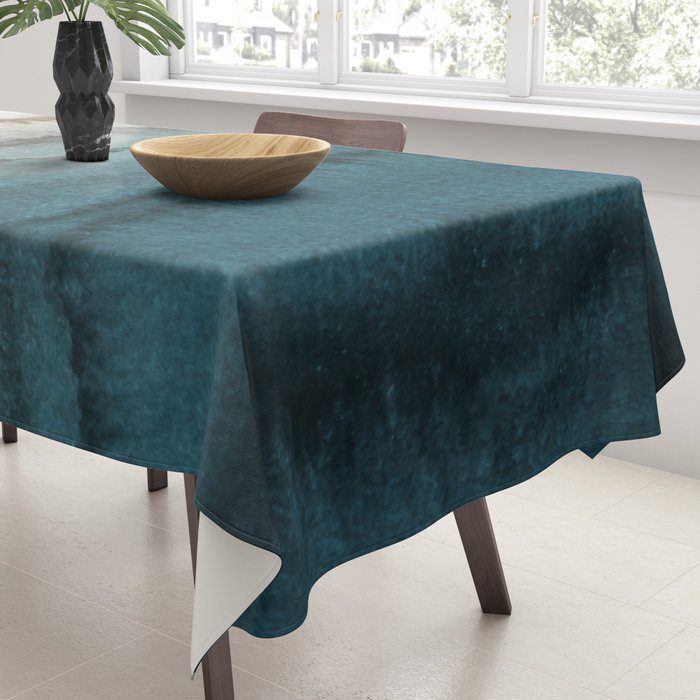WITHIN THE TIDES - CRASHING WAVES TEAL Tablecloth Gallery Image 3