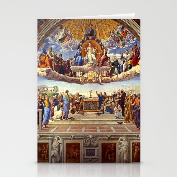 Raphael The Disputation of the Holy Sacrament  Stationery Card Gallery Image 2