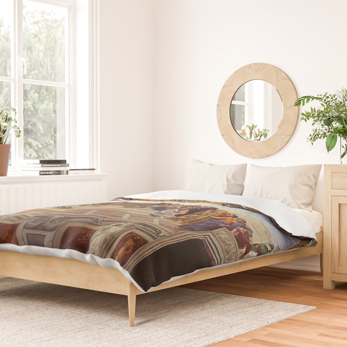 Raphael The Disputation of the Holy Sacrament  Duvet Cover Gallery Image 2