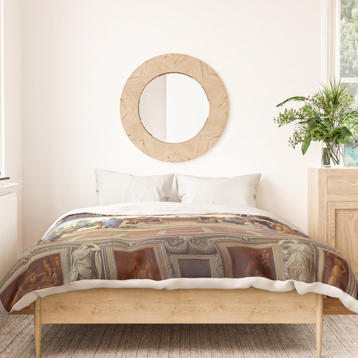 Raphael The Disputation of the Holy Sacrament  Duvet Cover Gallery Image 3