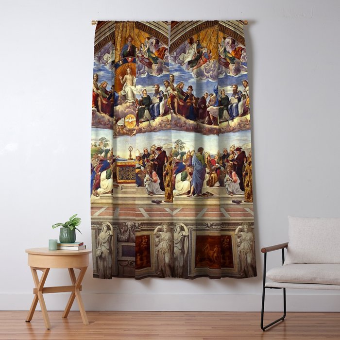 Raphael The Disputation of the Holy Sacrament  Window Curtain Gallery Image 1