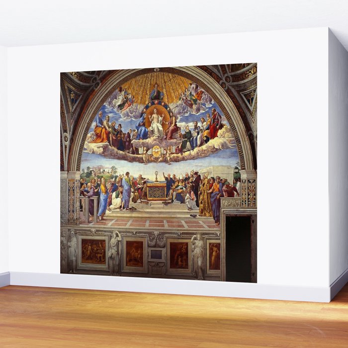 Raphael The Disputation of the Holy Sacrament  Wall Mural Gallery Image 2