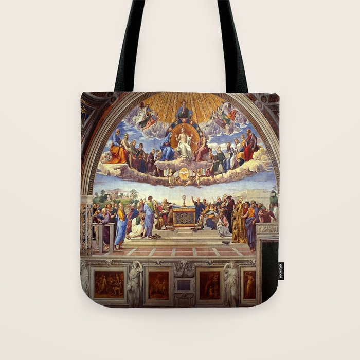 Raphael The Disputation of the Holy Sacrament  Tote Bag Gallery Image 1