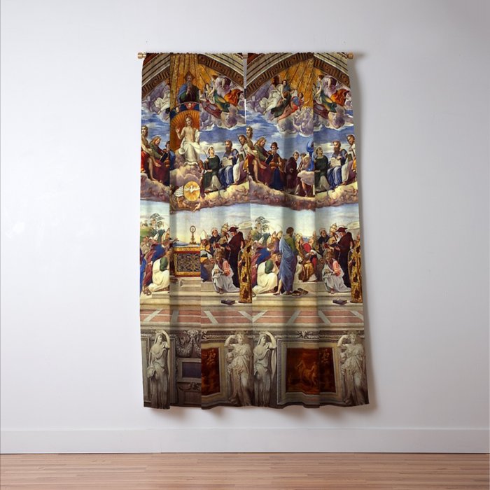 Raphael The Disputation of the Holy Sacrament  Window Curtain Gallery Image 3