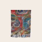 Abstract Cubist Art Storm inside my head by Emmanuel Signorino Wall Hanging Gallery Image 1