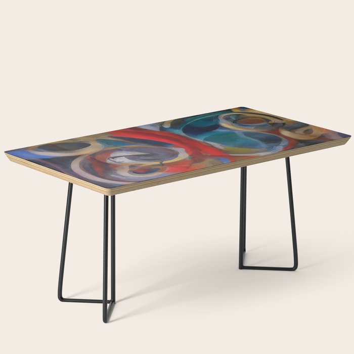 Abstract Cubist Art Storm inside my head by Emmanuel Signorino Coffee Table Gallery Image 1
