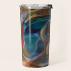 Abstract Cubist Art Storm inside my head by Emmanuel Signorino Travel Mug Gallery Image 2