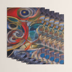 Abstract Cubist Art Storm inside my head by Emmanuel Signorino Wrapping Paper Gallery Image 3