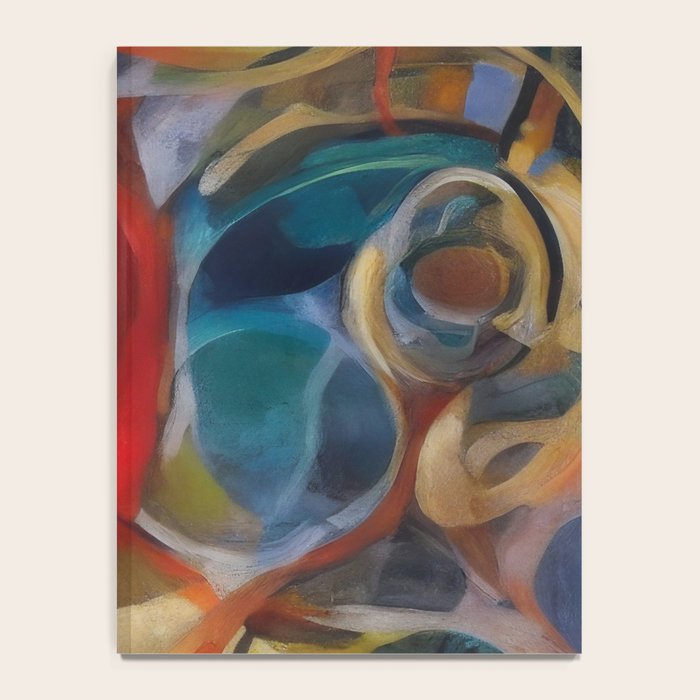 Abstract Cubist Art Storm inside my head by Emmanuel Signorino Notebook Gallery Image 4