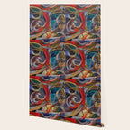 Abstract Cubist Art Storm inside my head by Emmanuel Signorino Wallpaper Gallery Image 2
