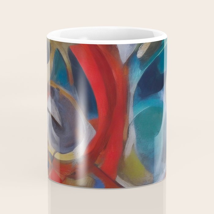 Abstract Cubist Art Storm inside my head by Emmanuel Signorino Coffee Mug Gallery Image 4