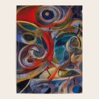 Abstract Cubist Art Storm inside my head by Emmanuel Signorino Poster Gallery Image 4