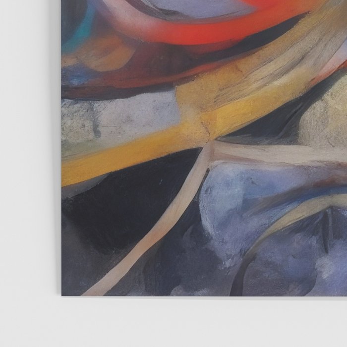Abstract Cubist Art Storm inside my head by Emmanuel Signorino Poster Gallery Image 3