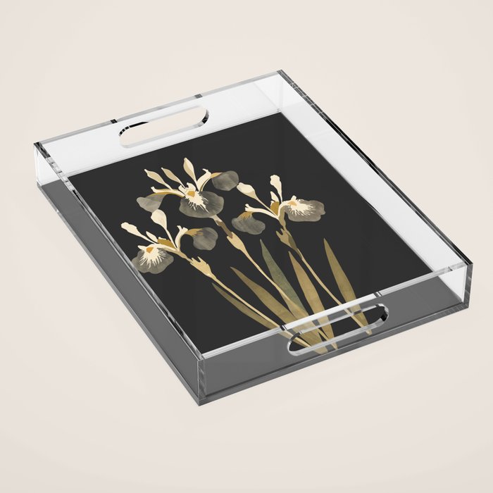 Irises Acrylic Tray Gallery Image 1
