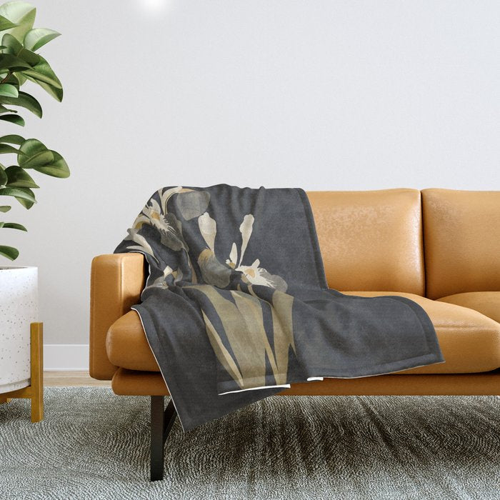 Irises Throw Blanket Gallery Image 1