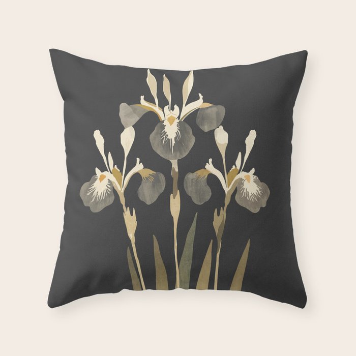 Irises Throw Pillow Gallery Image 6