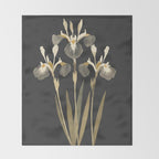 Irises Throw Blanket Gallery Image 2