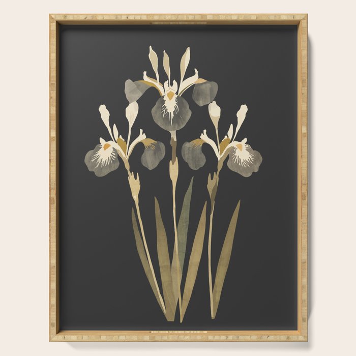 Irises Serving Tray Gallery Image 1