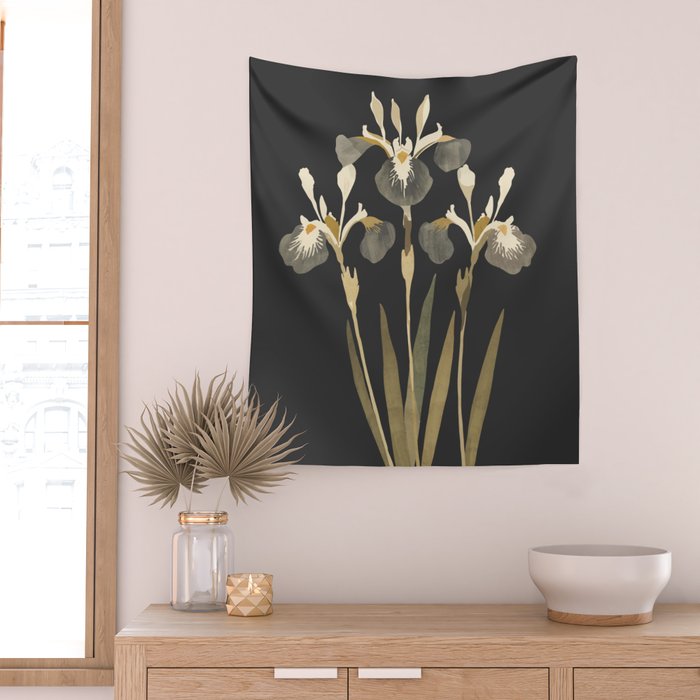 Irises Wall Tapestry Gallery Image 2
