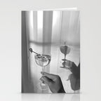 Disco Martini B&W Stationery Card Gallery Image 2