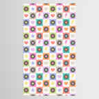 Colorful Checkerboard 80s - Pastel Colors Tablecloth Gallery Image 2